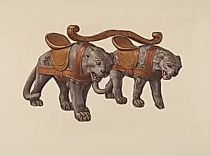 Carousel Panthers by Dorothy Handy