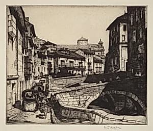 Carrera del Darro, Granada by Louis Conrad Rosenberg