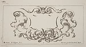 Cartouche by François Collignon after Stefano Della Bella
