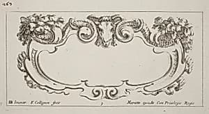 Cartouche by François Collignon after Stefano Della Bella
