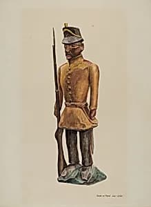 Carved Soldier by Samuel W. Ford