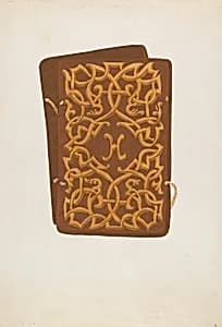 Carved Wood Book Cover by Natalie Simon