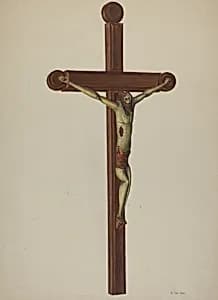 Carved Wooden Crucifix