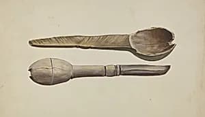 Carved Wooden Spoon by Conrado Barrio