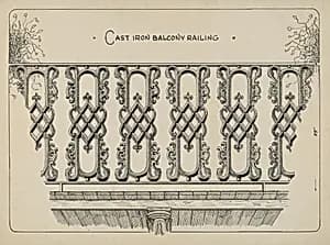 Cast Iron Balcony Rail by Ray Price