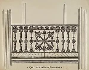 Cast Iron Balcony Rail by Lucien Verbeke