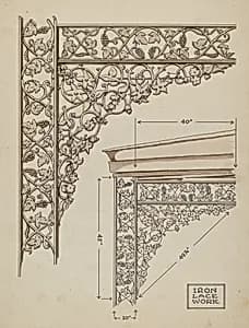 Cast Iron Balcony Rail by Thomas Byrne