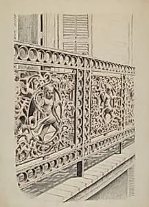 Cast Iron Balcony Rail by Ray Price