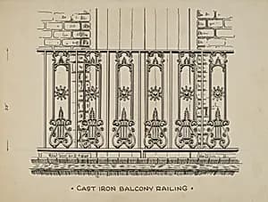 Cast Iron Balcony Railing by Ray Price