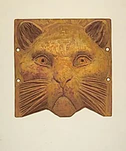 Cast Iron Cat's Head by Jane Iverson