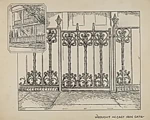 Cast Iron Fence by Al Curry