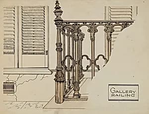Cast Iron Gallery Rail by Ray Price