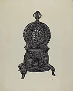 Cast Iron Heater Stove by Dolores Haupt