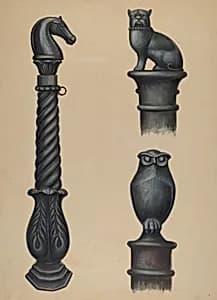 Cast Iron Hitching Post by V.L. Vance