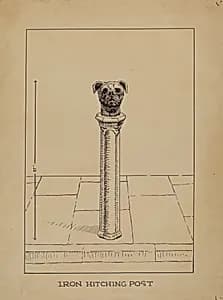 Cast Iron Hitching Post by Lucien Verbeke