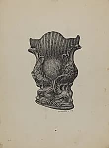 Cast Iron Match Holder by Austin L. Davison