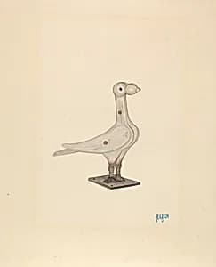 Cast Iron Pigeon by Rex F. Bush