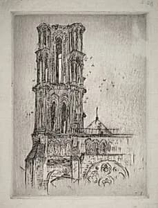 Cathedral Tower, Laon by John Marin