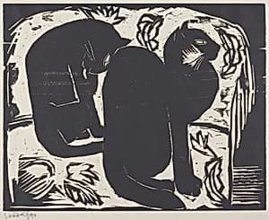 Cats I (Katzen I) by Karl Schmidt-Rottluff