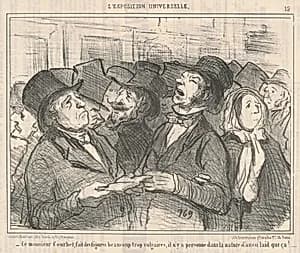 Ce monsieur Courbet... by Honoré Daumier