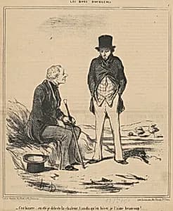 C'est bizarre ... été by Honoré Daumier