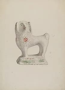 Chalkware Dog by Sadie Berman