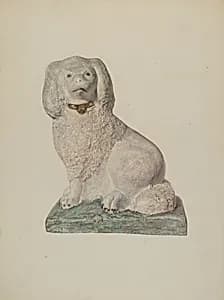 Chalkware Dog by Sadie Berman