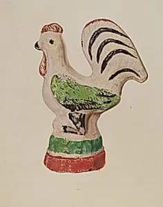 Chalkware Rooster by Betty Fuerst