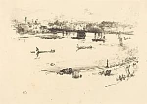 Charing Cross Railway Bridge by James McNeill Whistler