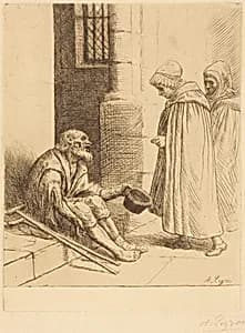 Charity (La charite) by Alphonse Legros