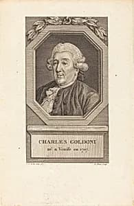 Charles Goldoni by Pierre Adrien Le Beau after Charles-Nicolas Cochin II