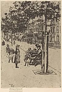 Chelsea Children, Chelsea Embankment by Théodore Roussel