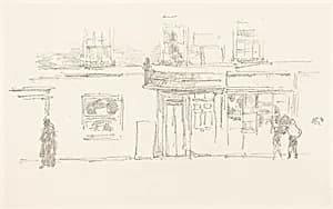 Chelsea Shops by James McNeill Whistler