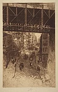Cherry Street, N.Y. by Charles Frederick William Mielatz