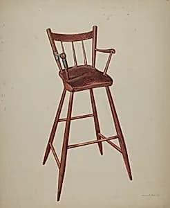 Child's High Chair by Herman O. Stroh