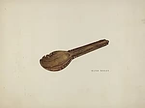 Childs Porridge Spoon by Milton Bevier