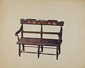Child's Settee by Mina Lowry