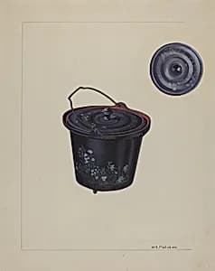 Child's Toy Iron Kettle by William O. Fletcher