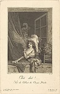 Chit chit by Jacques-Louis Copia after Jean-Baptiste Mallet