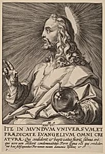 Christ as Salvator Mundi by Hendrik Goltzius
