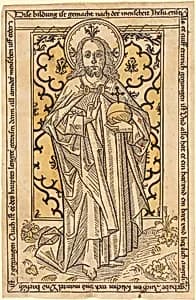 Christ as Salvator Mundi by German 15th Century