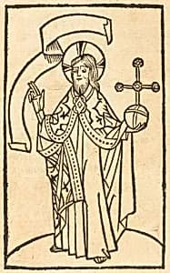 Christ as Salvator Mundi by German 15th Century