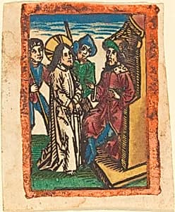 Christ before Pilate by German 15th Century