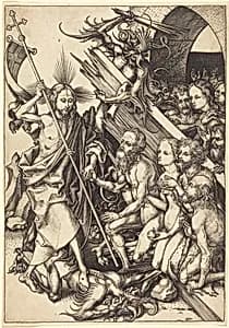 Christ in Limbo by Martin Schongauer