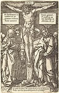 Christ on the Cross by Heinrich Aldegrever