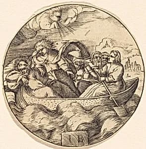 Christ Stilling the Storm by after Master IB