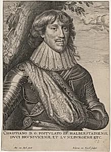 Christian, Duke of Brunswick by Robert van Voerst after Sir Anthony van Dyck