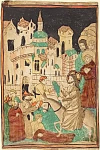 Christ's Entry into Jerusalem by German 15th Century