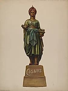 Cigar Store Figure by Walter Hochstrasser