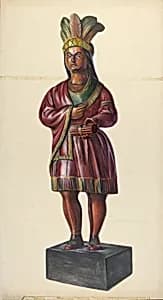 Cigar Store Indian by Walter Hochstrasser